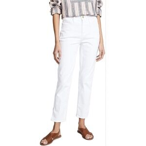 Frame Denim Le Sylvie Crop Jeans Womens 27 White High Rise Straight Leg Pants